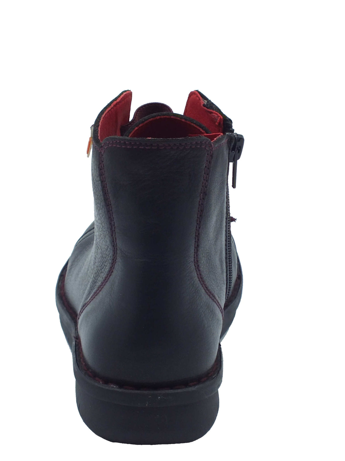 Jungla Jungla Tronchetti con zeppa Donna 7564 Yankee Negro pelle nero Negro