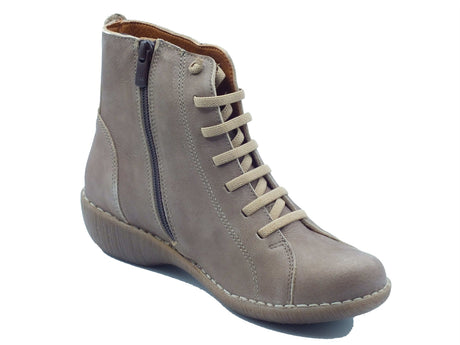 Jungla Jungla Tronchetti con tacco Donna 8622 JK New Horse pelle beige Horse