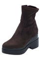 Lorenzo Mari Lorenzo Mari Tronchetti con tacco Donna POLLY 02 Alcantara T.Moro pelle marrone Testa di Moro