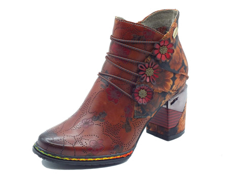 Laura Vita Laura Vita Tronchetti con tacco Donna 0008191 Maevao Camel pelle rosso Camel