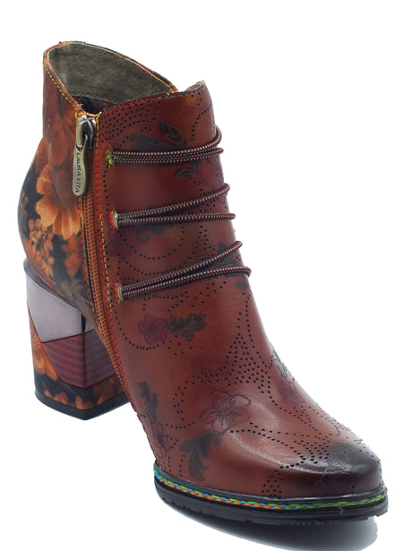 Laura Vita Laura Vita Tronchetti con tacco Donna 0008191 Maevao Camel pelle rosso Camel