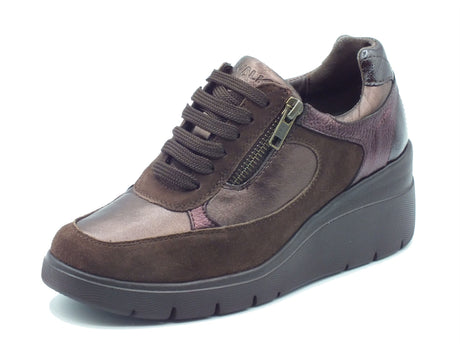 Melluso Melluso Sneakers confort Donna K55307 Bronzo pelle marrone Bronzo