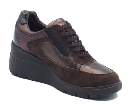 Melluso Melluso Sneakers confort Donna K55307 Bronzo pelle marrone Bronzo