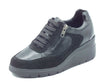 Melluso Melluso Sneakers confort Donna K55307 Nero pelle nero Nero