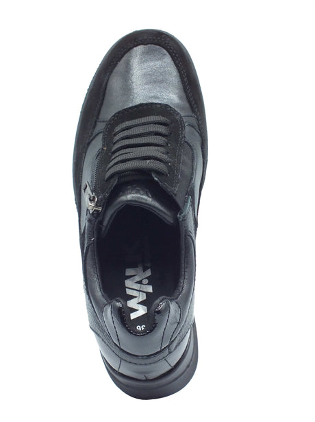 Melluso Melluso Sneakers confort Donna K55307 Nero pelle nero Nero