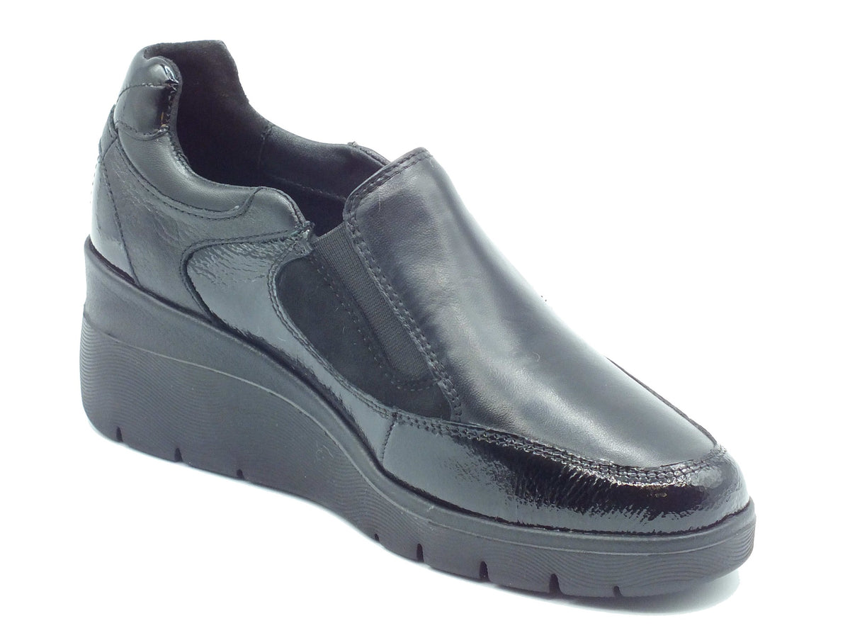 Melluso Melluso Sneakers confort Donna K55310 Nero pelle nero Nero