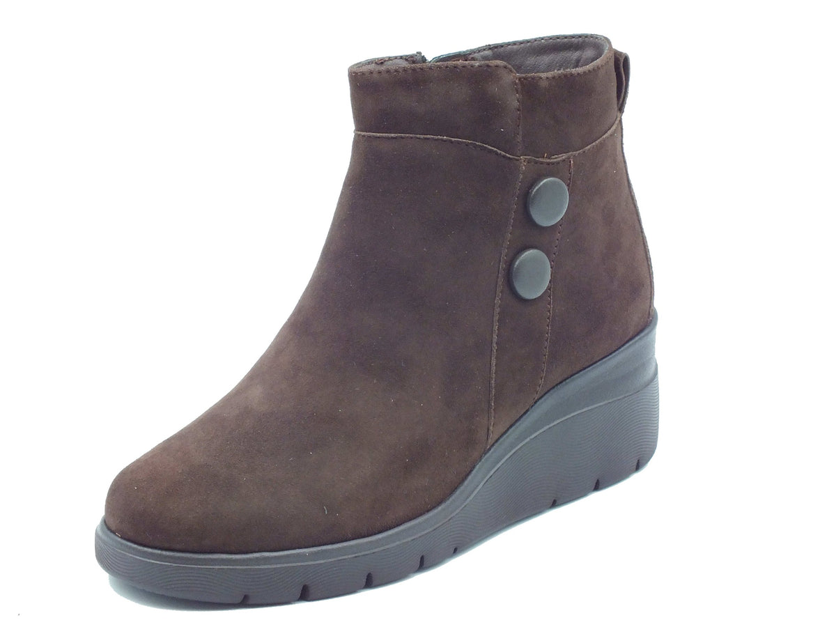 Melluso Melluso Tronchetti con zeppa Donna K55315 Moro pelle marrone Moro