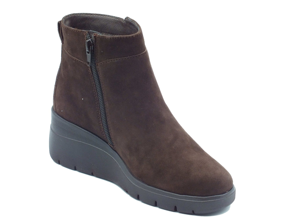 Melluso Melluso Tronchetti con zeppa Donna K55315 Moro pelle marrone Moro