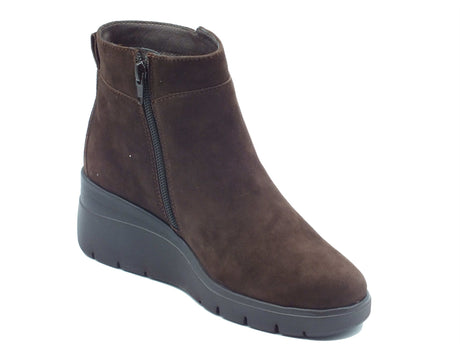Melluso Melluso Tronchetti con zeppa Donna K55315 Moro pelle marrone Moro