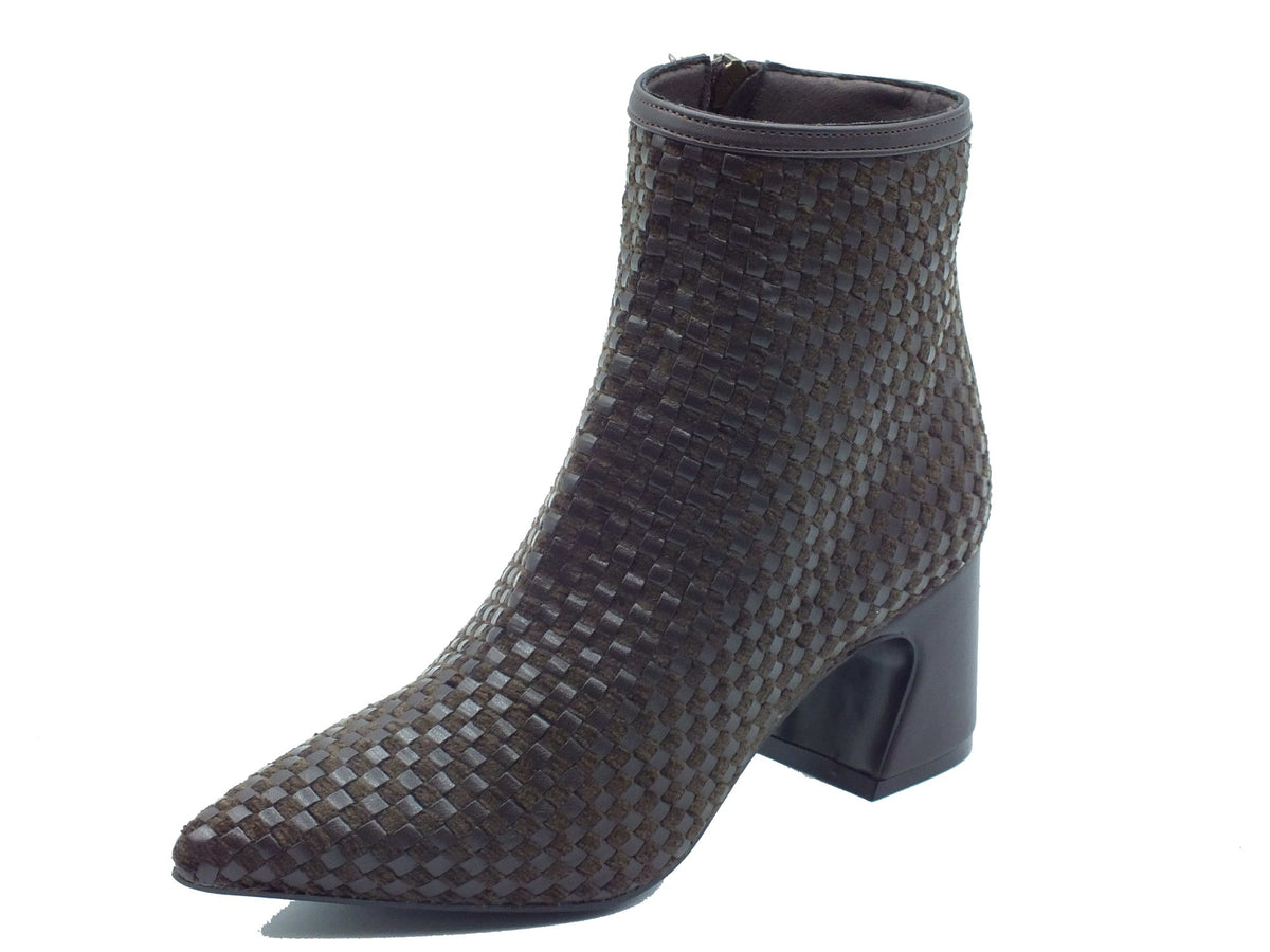 Nacrèe Nacrèe Tronchetti con tacco Donna 2346010 Lad Cap T.Moro pelle marrone Testa di Moro