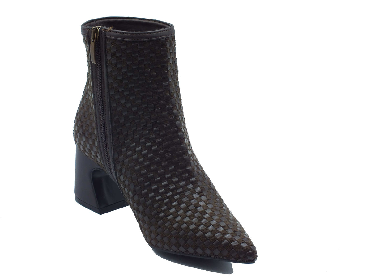 Nacrèe Nacrèe Tronchetti con tacco Donna 2346010 Lad Cap T.Moro pelle marrone Testa di Moro