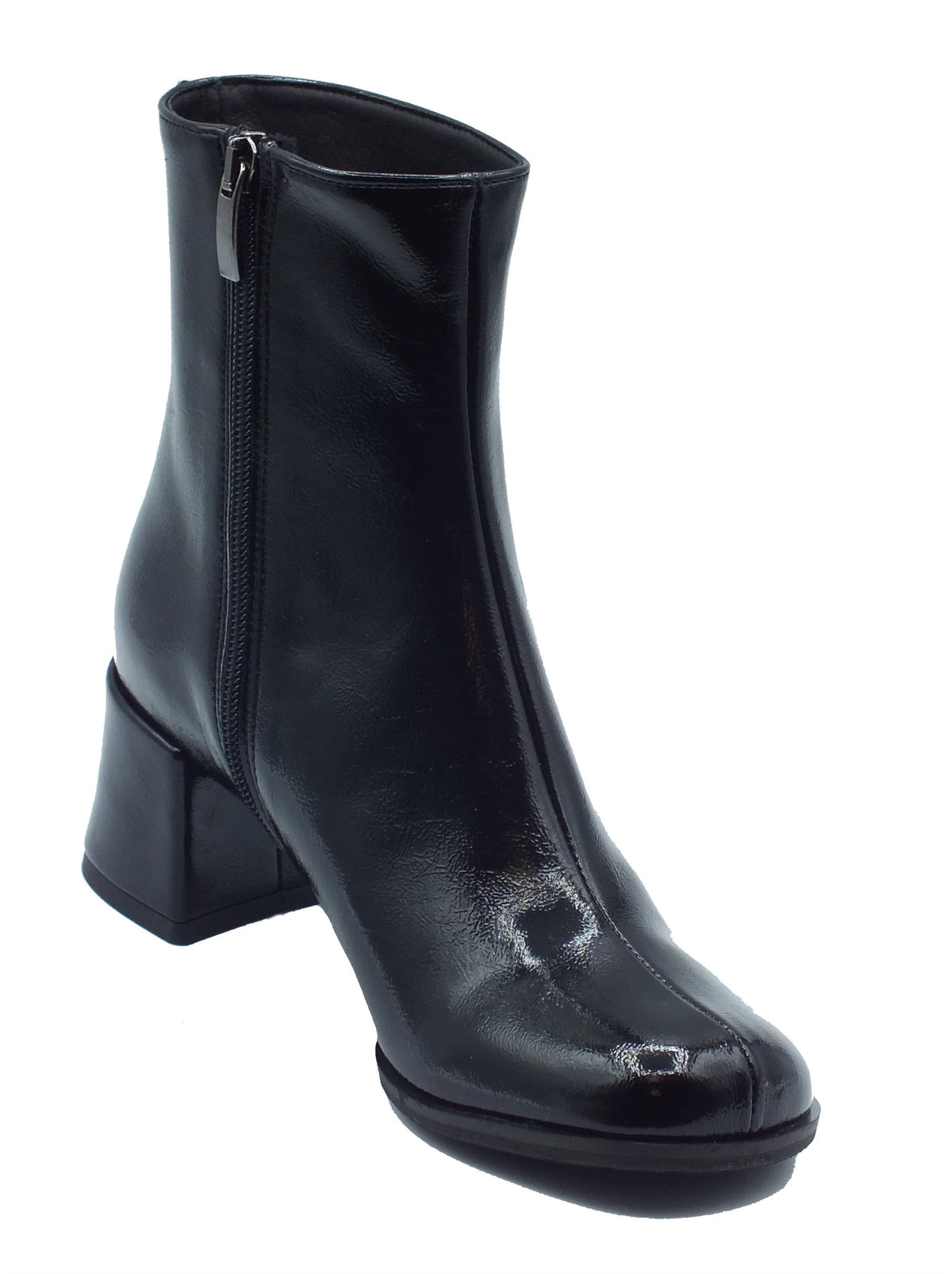 Nacrèe Nacrèe Tronchetti con tacco Donna 244M031 Ciack Nero pelle nero Nero