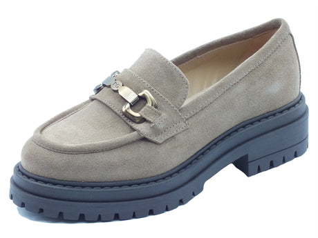 Nero Giardini Nero Giardini Mocassini Donna I617170D Velour Col. Fango pelle beige Fango