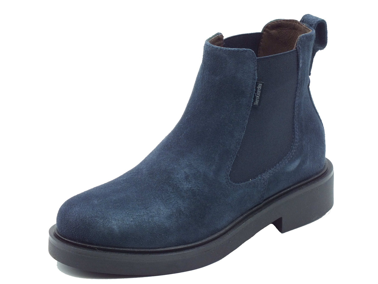 Nero Giardini Nero Giardini Scarponcini Donna I617190D Velour Col. Incanto pelle blu Incanto