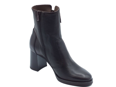 Nero Giardini Nero Giardini Tronchetti con tacco Donna I617231D Kronos Col. Ebony pelle marrone Ebony