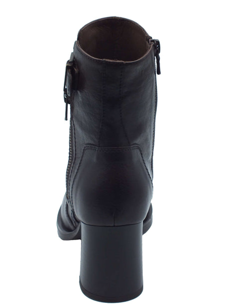 Nero Giardini Nero Giardini Tronchetti con tacco Donna I617231D Kronos Col. Ebony pelle marrone Ebony