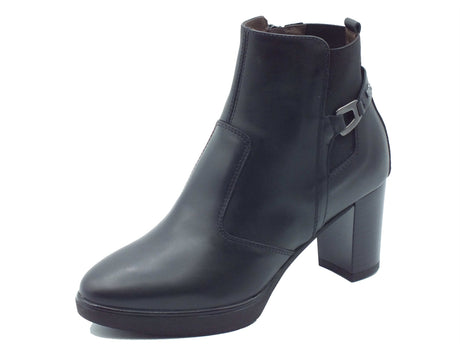 Nero Giardini Nero Giardini Tronchetti con tacco Donna I617260D Guanto Col. Nero pelle nero Nero