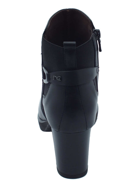 Nero Giardini Nero Giardini Tronchetti con tacco Donna I617260D Guanto Col. Nero pelle nero Nero