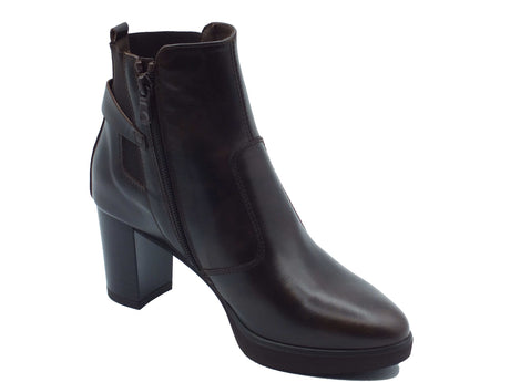 Nero Giardini Nero Giardini Tronchetti con tacco Donna I617261D Manolete Col. Coffè pelle marrone Caffè