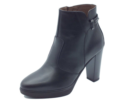 Nero Giardini Nero Giardini Tronchetti con tacco Donna I617270D Guanto Col. Nero pelle nero Nero