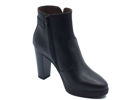 Nero Giardini Nero Giardini Tronchetti con tacco Donna I617270D Guanto Col. Nero pelle nero Nero
