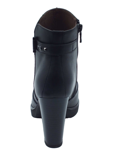 Nero Giardini Nero Giardini Tronchetti con tacco Donna I617270D Guanto Col. Nero pelle nero Nero