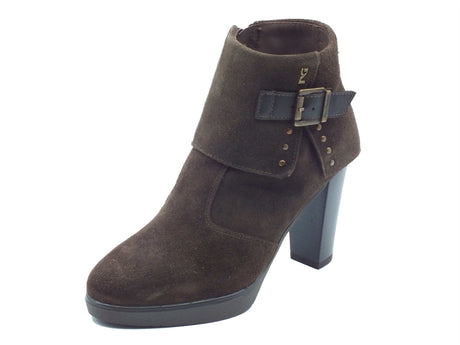 Nero Giardini Nero Giardini Tronchetti con tacco Donna I617274D Arold Col. T.Moro pelle marrone Testa di Moro