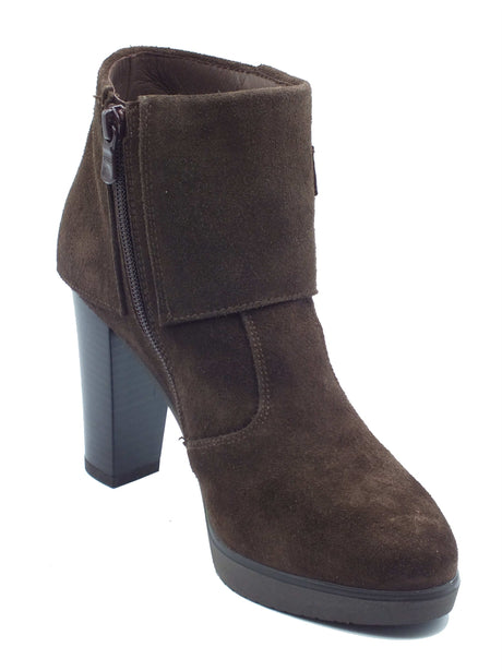 Nero Giardini Nero Giardini Tronchetti con tacco Donna I617274D Arold Col. T.Moro pelle marrone Testa di Moro