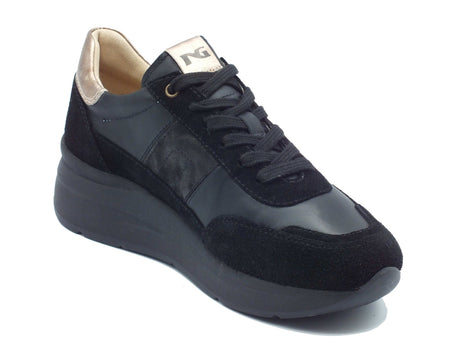 Nero Giardini Nero Giardini Sneakers Donna I617330D Arold Col. Nero pelle nero Nero