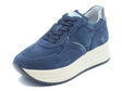 Nero Giardini Nero Giardini Sneakers Donna I617341D Velour Col. Incanto pelle blu Incanto