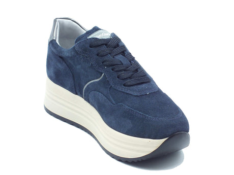 Nero Giardini Nero Giardini Sneakers Donna I617341D Velour Col. Incanto pelle blu Incanto