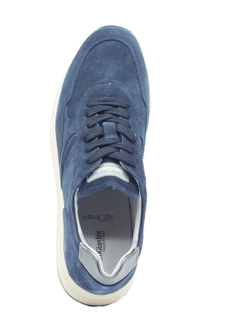 Nero Giardini Nero Giardini Sneakers Donna I617341D Velour Col. Incanto pelle blu Incanto