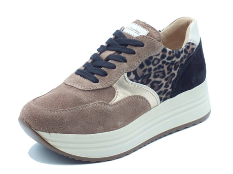 Nero Giardini Nero Giardini Sneakers Donna I617342D Velour Col. Mou pelle marrone Mou