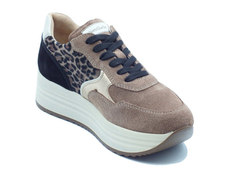 Nero Giardini Nero Giardini Sneakers Donna I617342D Velour Col. Mou pelle marrone Mou