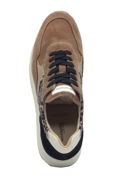 Nero Giardini Nero Giardini Sneakers Donna I617342D Velour Col. Mou pelle marrone Mou