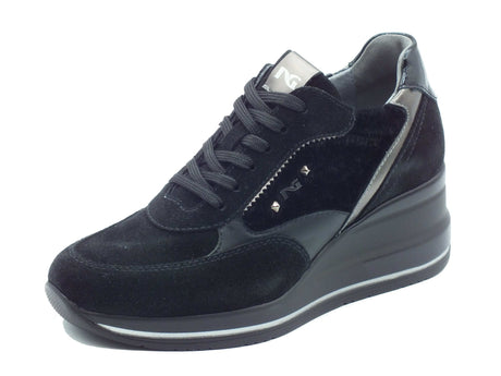 Nero Giardini Nero Giardini Sneakers Donna I617391D Arold Col. Nero pelle nero Nero