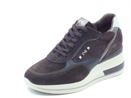 Nero Giardini Nero Giardini Sneakers Donna I617391D Arold Col. T.Moro pelle marrone Testa di Moro