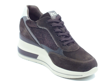Nero Giardini Nero Giardini Sneakers Donna I617391D Arold Col. T.Moro pelle marrone Testa di Moro