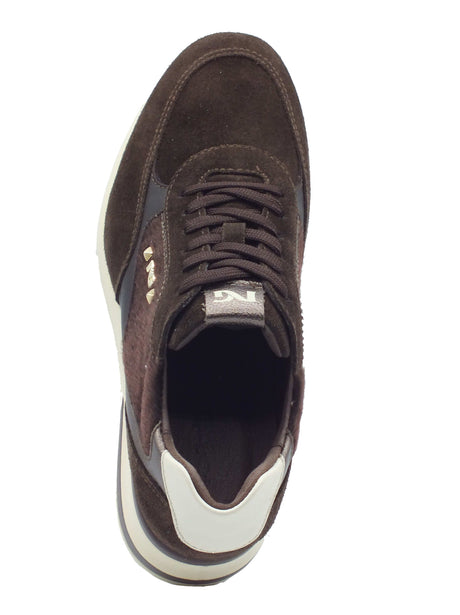 Nero Giardini Nero Giardini Sneakers Donna I617391D Arold Col. T.Moro pelle marrone Testa di Moro