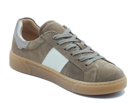 Nero Giardini Nero Giardini Sneakers Donna I617420D Velour Col. Fango pelle marrone Fango