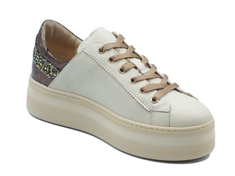 Nero Giardini Nero Giardini Sneakers Donna I617482D Velvet Col. Milk pelle bianco Milk