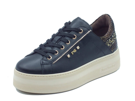 Nero Giardini Nero Giardini Sneakers Donna I617482D Guanto Col. Nero pelle nero Nero