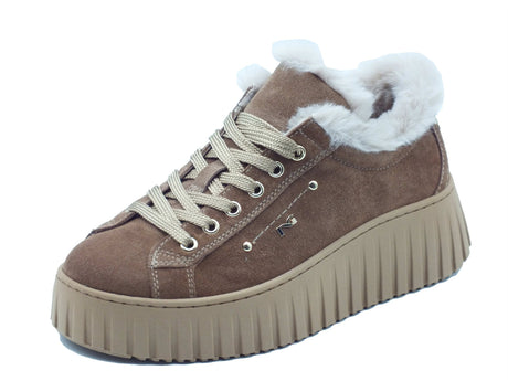 Nero Giardini Nero Giardini Sneakers Donna I617510D Velour Col. Mou pelle marrone Mou