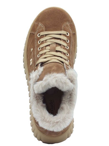 Nero Giardini Nero Giardini Sneakers Donna I617510D Velour Col. Mou pelle marrone Mou