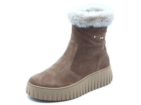 Nero Giardini Nero Giardini Tronchetti con zeppa Donna I617512D Velour Col. Mou pelle marrone Mou