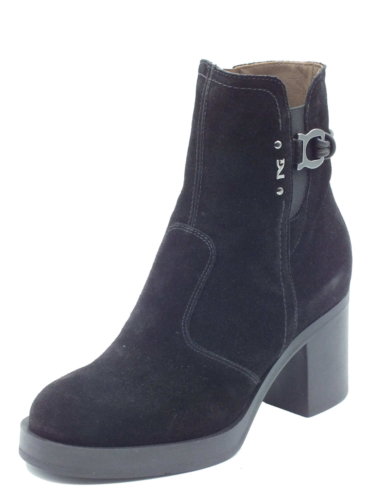 Nero Giardini Nero Giardini Tronchetti con tacco Donna I617930D Arold Col. Nero pelle nero Nero