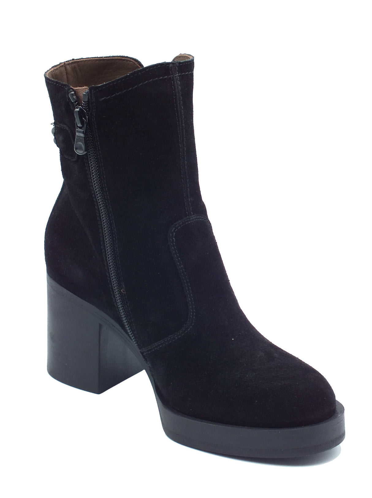 Nero Giardini Nero Giardini Tronchetti con tacco Donna I617930D Arold Col. Nero pelle nero Nero