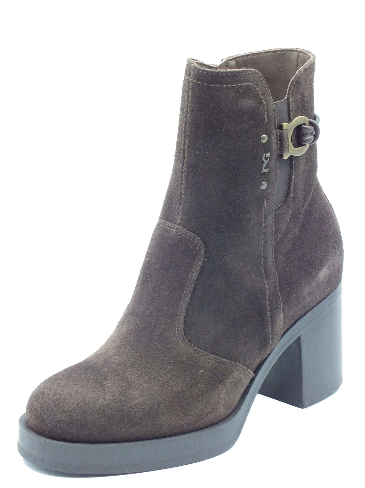 Nero Giardini Nero Giardini Tronchetti con tacco Donna I617930D Arold Col. T.Moro pelle marrone Testa di Moro