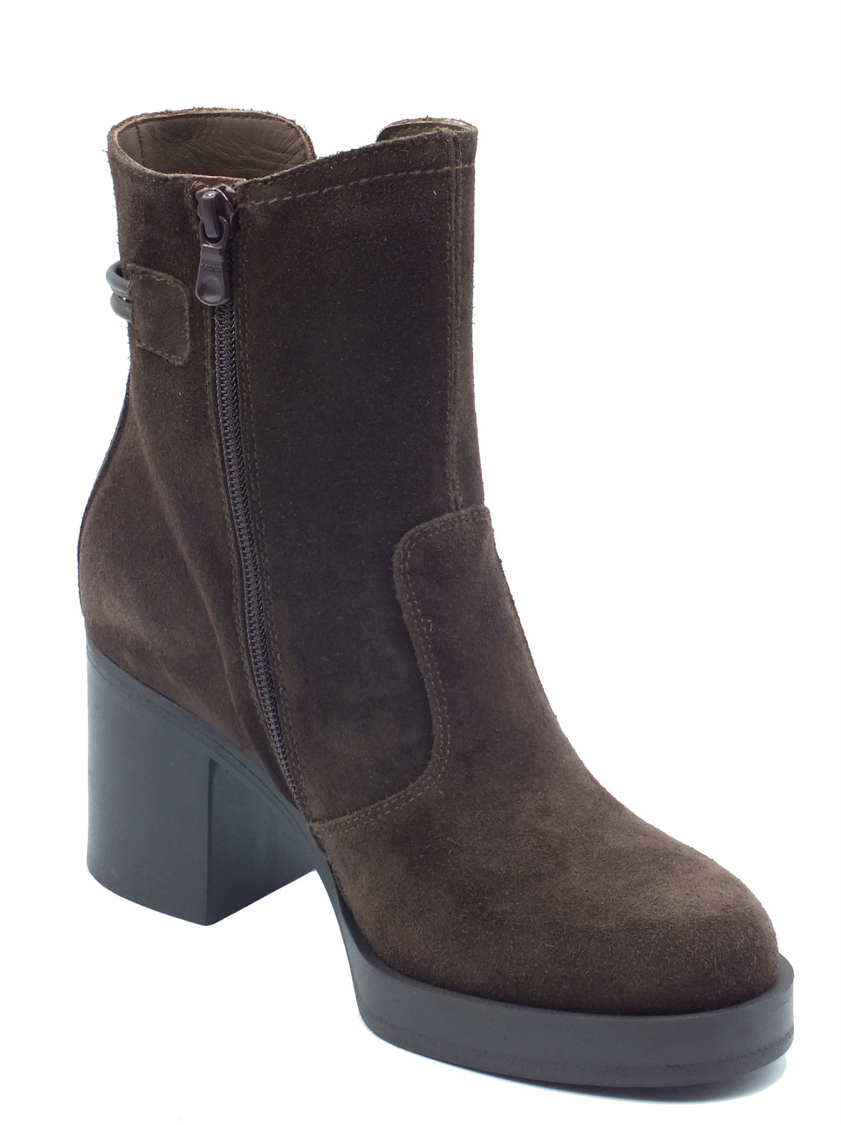 Nero Giardini Nero Giardini Tronchetti con tacco Donna I617930D Arold Col. T.Moro pelle marrone Testa di Moro