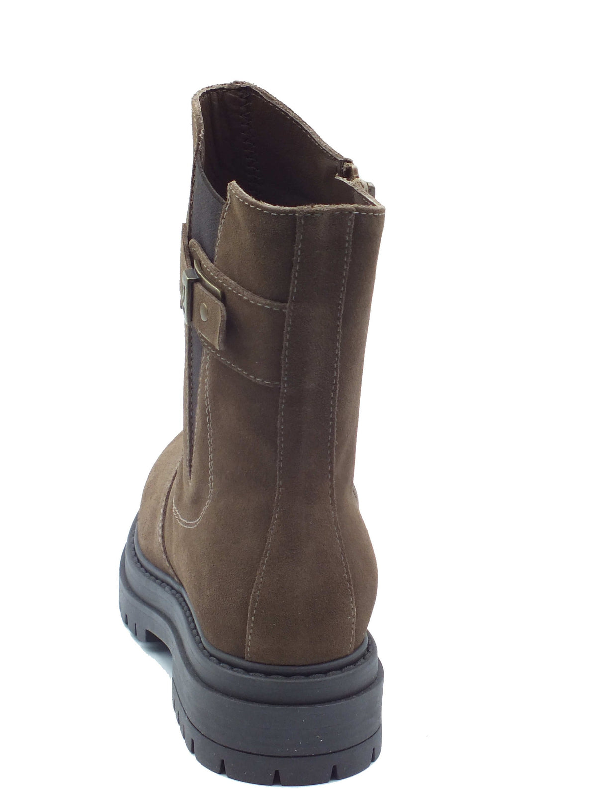 Nero Giardini Nero Giardini Tronchetti con tacco Donna I618021D Velour Col. Spago pelle marrone Spago
